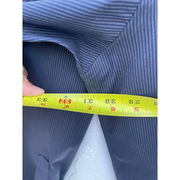 Egara Mens Non Iron Classic Fit Button Down Shirts Oversized Stripes Sz 3X/4XL - Picture 4 of 9